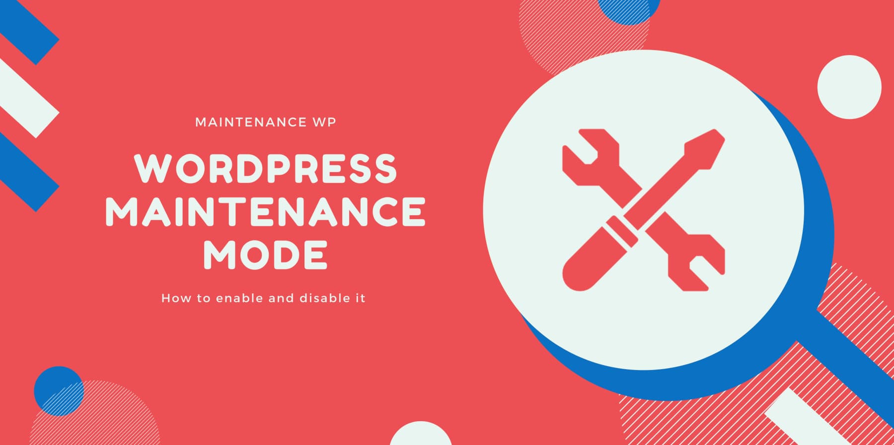 WordPress maintenance mode