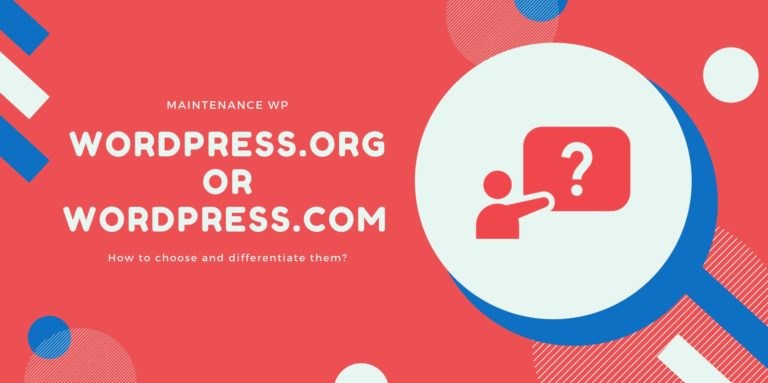 WordPress.com or WordPress.org