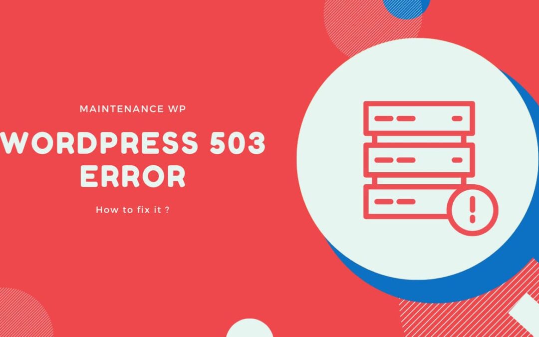 How to fix a 503 error on WordPress?